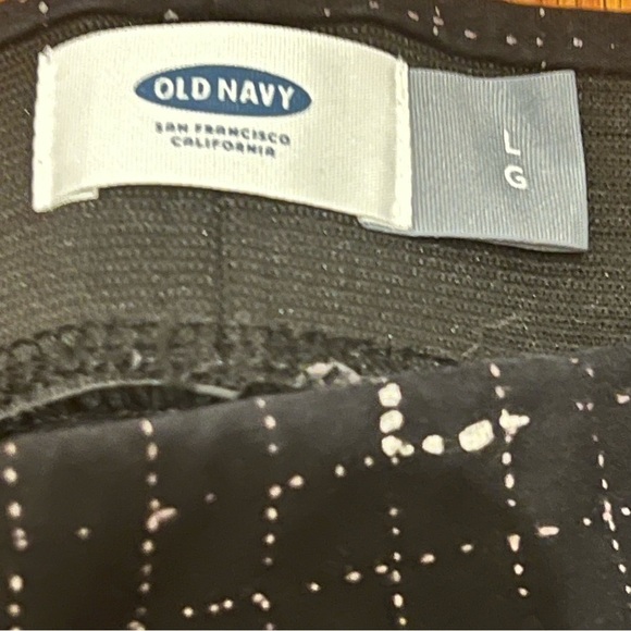 Old Navy Black Constellation Print Compression Leggings SZ L Activewear Yoga Gym - Picture 7 of 7